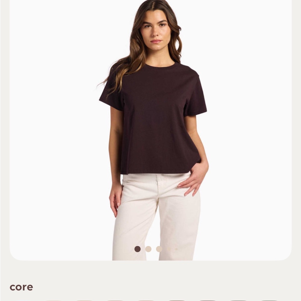 Nuuds Eggplant Everyday Tee- Brand New